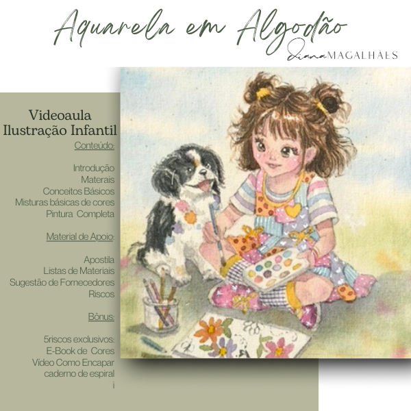 Módulos Extras 14 curso pintura infantil