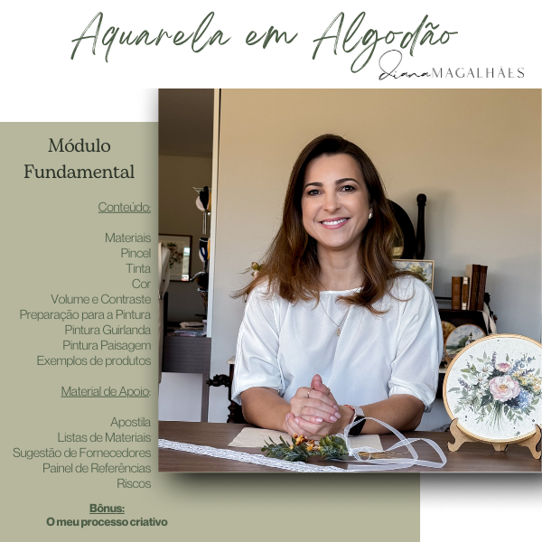 Começar 5 curso pintura em tecido