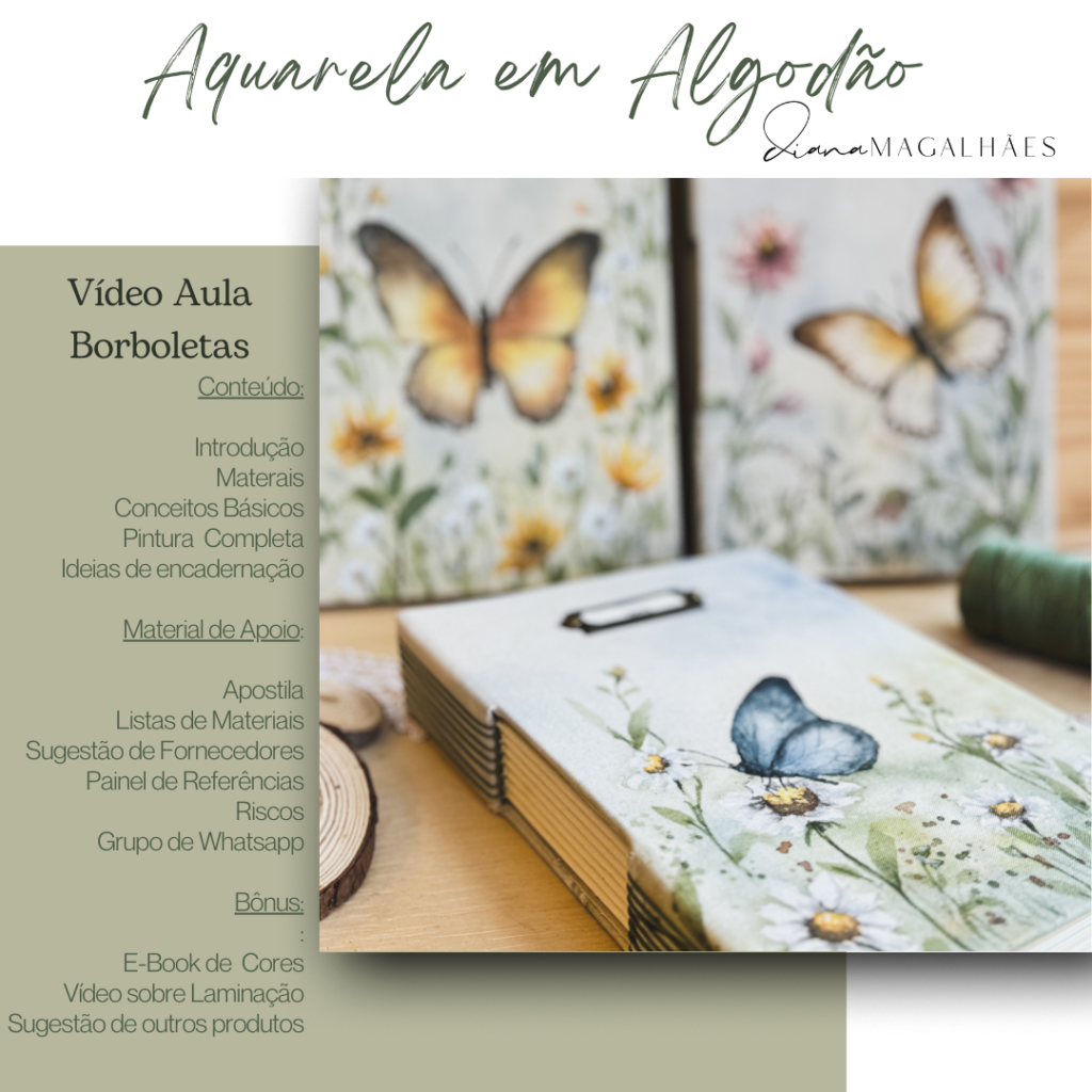 Módulos Extras 11 curso pintura borboleta