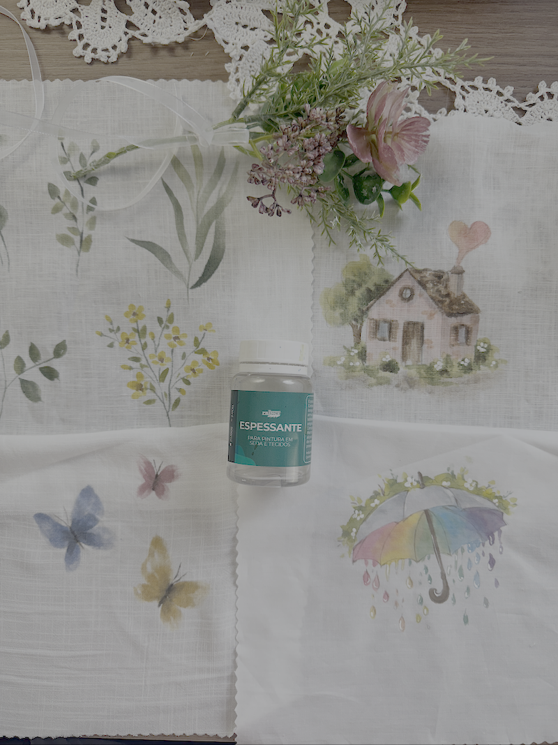 aquarela em linho
