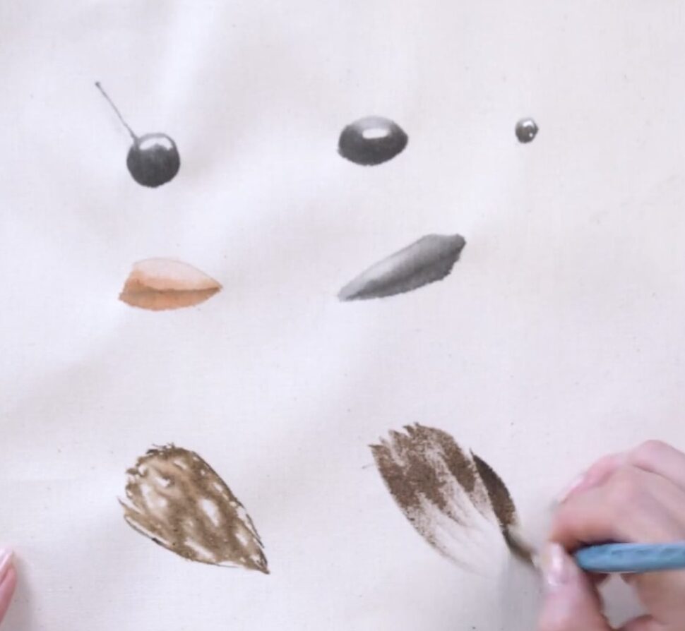 pintar pássaros aquarela
