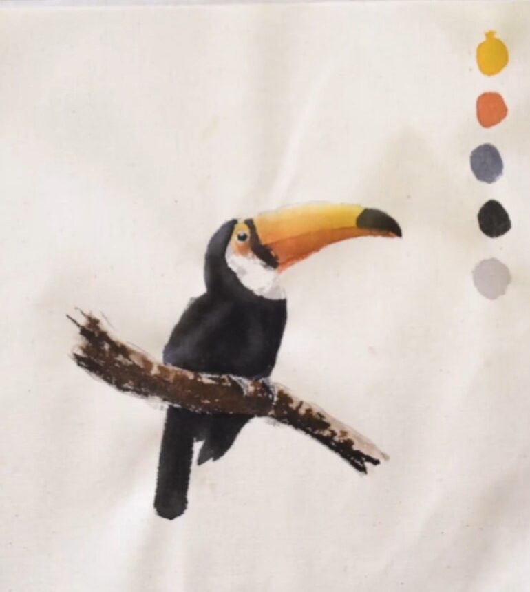 tucano aquarela