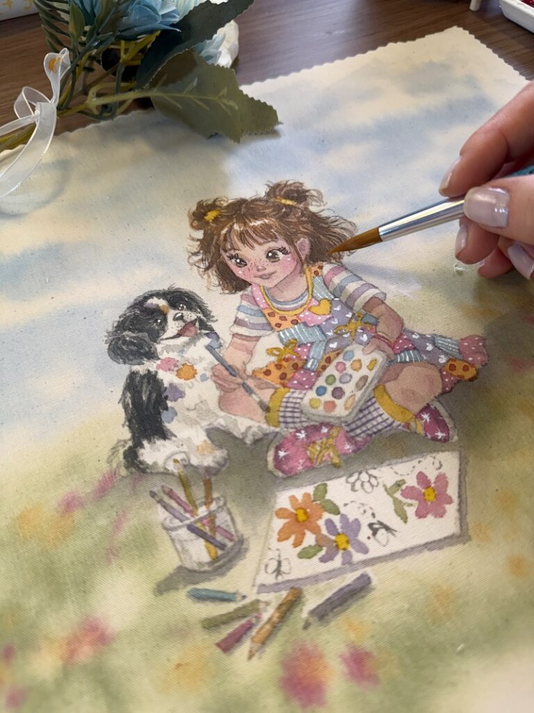 pintura ilustrada infantil