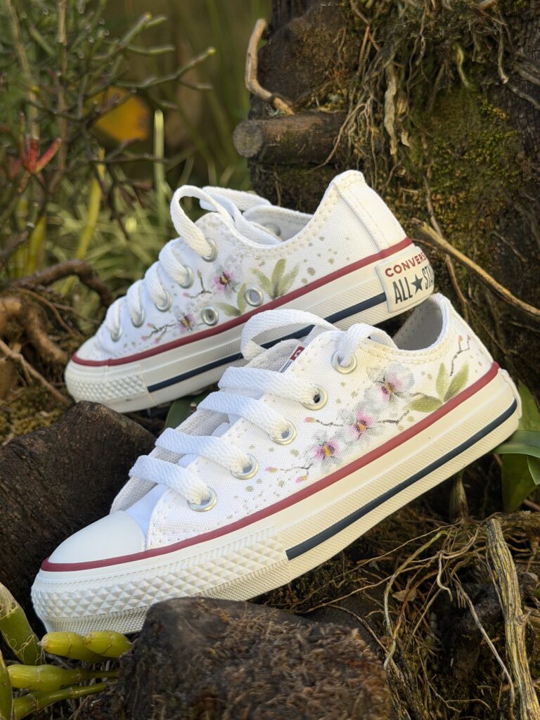 tenis customizado aquarela